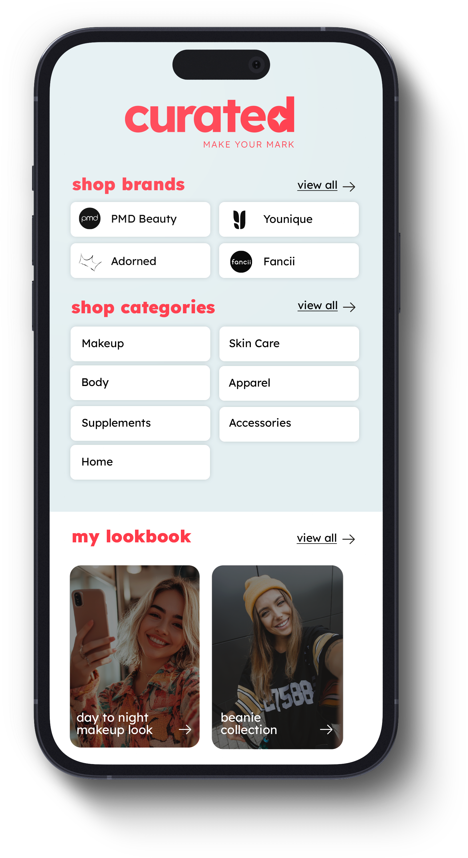 Curated App Interface